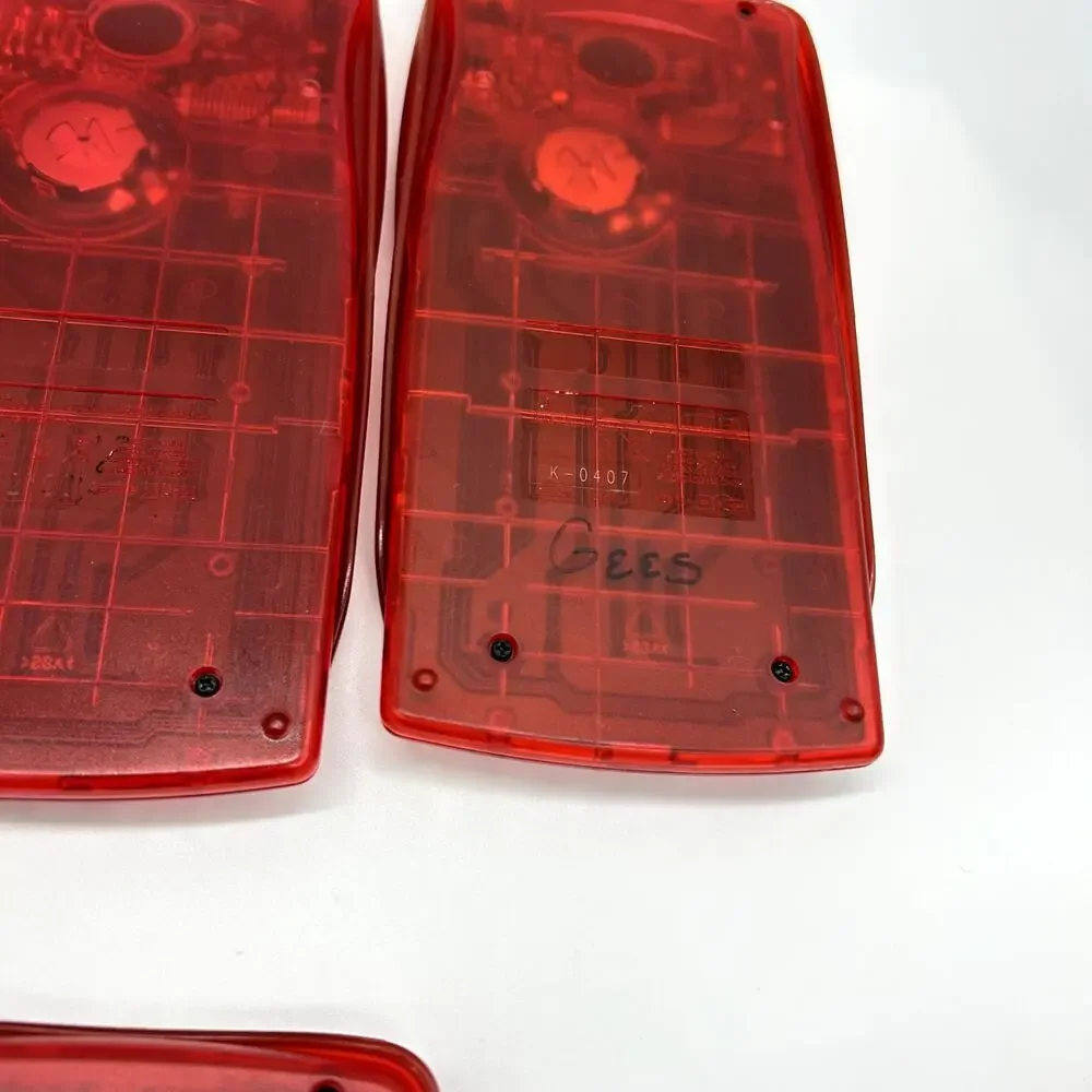 Texas Instruments TI-10 Elementary Calculator Solar Red Lot of 10 With Caddy